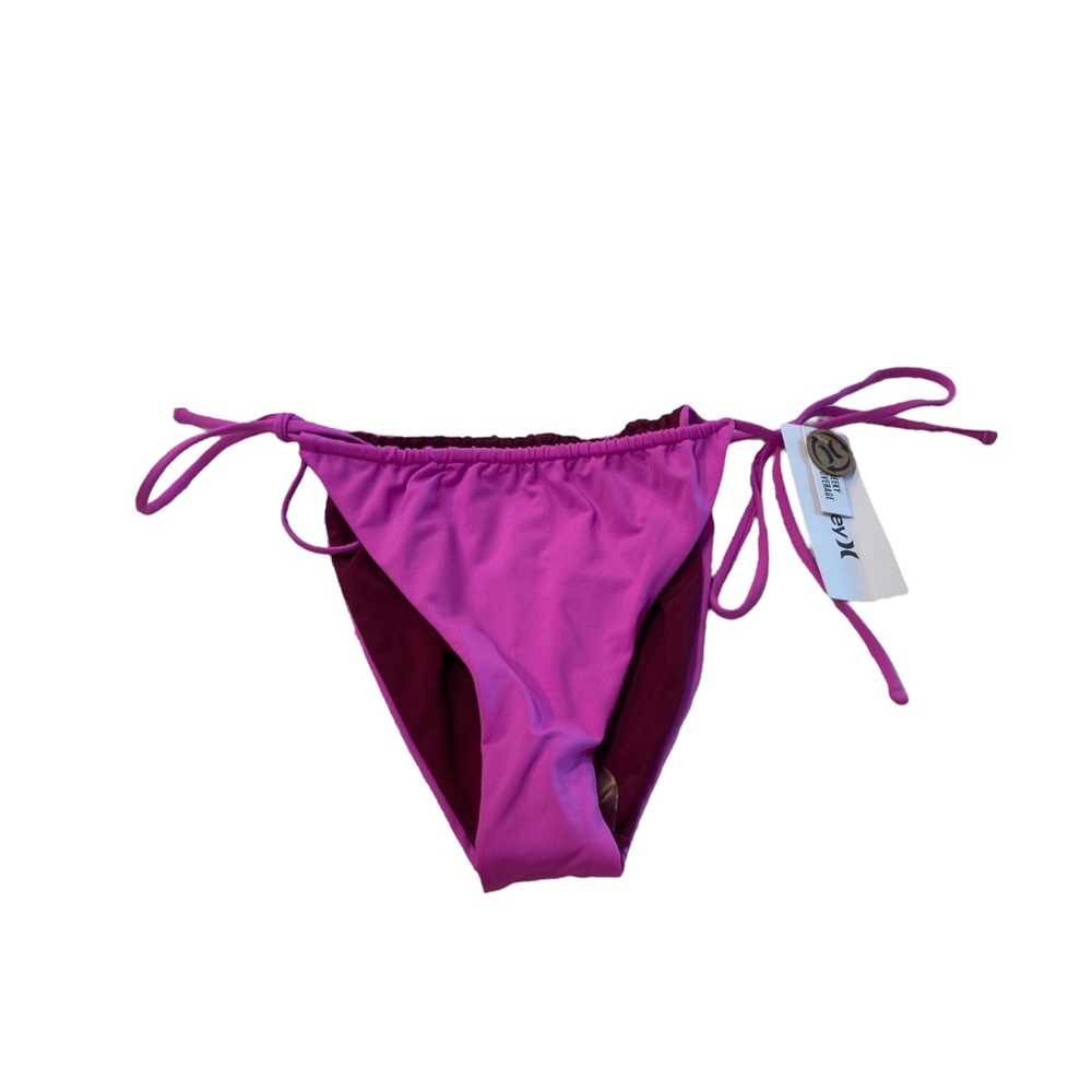 Hurley Solid Reversible Bikini Bottom Size Medium - image 1